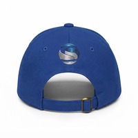 Casquette Vintage Bleue Personnalisée 100% Polyester avec Logo Brodé en 3D – Chapeau Stylé à l'Effigie d'un Taureau, Broderie 3D, Casquette de Sport Hip Hop