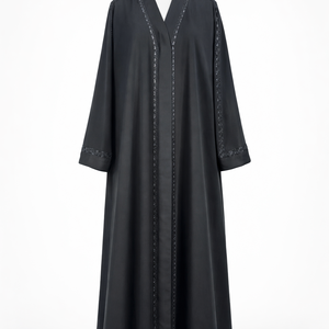 Vestidos Largos de Lujo en Poliéster Suave Antiestático para Ropa Islámica, Moda de Manga Larga, Abaya Musulmana para Mujer, Estilo Oriente Medio - Product Image 4