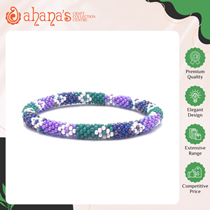 High Demanded Best Quality Unique Design Handmade Women's Trendy Crochet Needle Glass <b>Beads</b> <b>Bracelets</b> at Low Price - Product Image 2