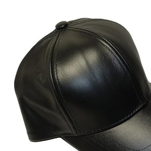 Gorra de béisbol de cuero genuino unisex de alta calidad con logotipo personalizado, estilo vintage, en MOQ bajo. - Product Image 6