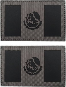Parche rectangular de tela tejida con diseño bordado de la bandera de México, parche de tela para coser en uniformes y bolsos - Product Image 4