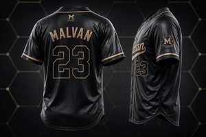 Maillot de baseball imprimé par sublimation aspect cuir noir de haute qualité, personnalisé avec nom et numéro d'équipe, haut d'uniforme de softball à manches courtes - Product Image 2
