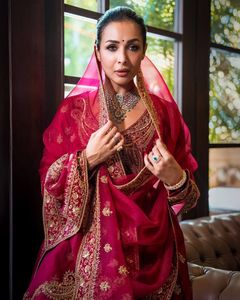 Premium Chinon Silk Anarkali Gown Pant Set Manufacturer Zari Thread Sequins Work 52 Inch Length 3 <b>Meter</b> Ghera Wholesale - Product Image 2