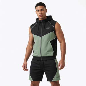 Conjunto Deportivo de Verano Unisex al por Mayor, Sudadera de Manga Corta de Secado Rápido para Gimnasio, Pantalones Cortos Deportivos, Personalizado con Impresión - Product Image 4