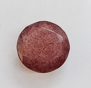 หินควอตซ์สตรอเบอร์รี่สีแดงทรงกลมเจียระไนแบบเหลี่ยมคม ขนาด 20*20*6 มม. 15*15*6 มม. 12*12*6 มม. อัญมณีธรรมชาติ 100% - Product Image 3