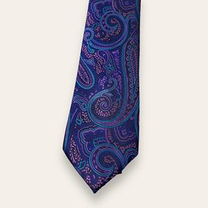 Luxury Blue Purple Paisley <b>Neck</b> <b>Tie</b> Men | Formal Wedding Party Woven Fashion Business Necktie Wholesale Gift Silk Design Exports - Product Image 1