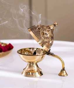 Luxury Bakhoor Incense Burner Arabic <b>Oud</b> Burner Decorative Aroma <b>Diffuser</b> Metal Incense Holder Home Decor Gift - Product Image 3