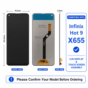 Remplacement d'écran de téléphone portable pour Hot 9 X655, écran LCD de haute qualité, numériseur tactile - Product Image 4