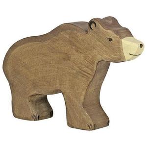 Handmade <b>Wooden</b> Bear Figurine Carved Animal Educational Eco-Friendly Durable <b>Wooden</b> Kids Toy Freestanding Craft - Product Image 1