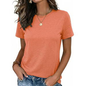 Camiseta Moderna para Mujer, Cuello Redondo, Manga Corta, Silueta Holgada, Estampado Gráfico, Estilo Urbano, Camiseta con Cuello Redondo - Product Image 4