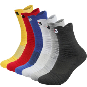 Calcetines Deportivos de Verano al Por Mayor para Hombre y Mujer, Blancos y Negros, de Algodón, Absorbentes de Sudor, de Secado Rápido, Tejidos, con Puño Sólido, Talla Adulto - Product Image 4