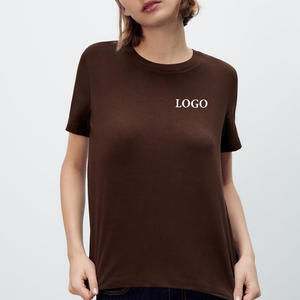 T-shirt col rond coupe classique, tendance, moderne, streetwear décontracté, confortable au quotidien, manches courtes, coupe décontractée, avant-gardiste, OEM 2026 - Product Image 2