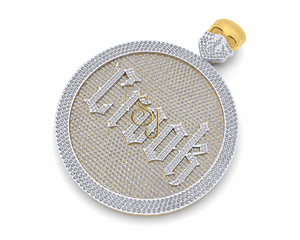 925 Sterling <b>Silver</b> Gold Plated Unisex Hip Hop Style Custom <b>Name</b> <b>Necklace</b> Fine Jewelry Classic Charm Pendants Moissanite Iced - Product Image 1