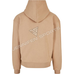 Vente en gros usine – Nouveaux sweats à capuche décontractés pour hommes, 100 % coton respirant, brodés, coupe ample, séchage rapide - Product Image 5