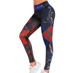 Leggings de Cintura Alta con Estampado Geométrico, Elásticos, Transpirables, de Secado Rápido, Ropa Deportiva para Mujer - Product Image 4