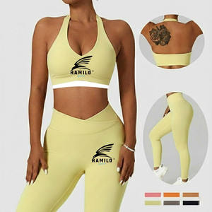 Leggings de yoga et de fitness pour femme, tendance 2026, personnalisés, à motif uni, coupe ajustée avec taille élastique - Product Image 1