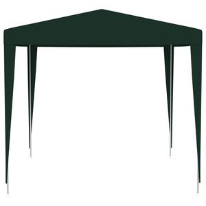 Carpa Plegable para Fiestas de 8.2x8.2 pies, de Polietileno Verde y Acero, para Bodas y Celebraciones - Product Image 3