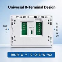 Thermostat CVC à commande directe d'usine avec mode non programmable et support de chauffage d'urgence pour maison à pompe à chaleur