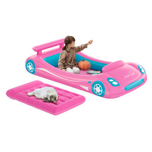 Детская надувная кровать из ПВХ, детская кровать с горкой, гоночный автомобиль, надувной матрас для ребенка - Product Image 1