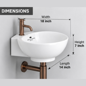 Lavabo de Pared de Cerámica Moderno, Ecológico y Fácil de Limpiar para Uso Comercial en Hospitales, Apartamentos y Hoteles - Product Image 4