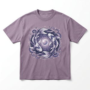 T-shirt pour homme à imprimé loup géométrique, manches courtes, col rond, coupe ample décontractée, jersey 100% coton, impression numérique, t-shirts pour homme - Product Image 4