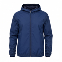 Veste coupe-vent de course personnalisée, col montant, imperméable, légère, coupe-vent, séchage rapide, pour l'entraînement, la gym, les sports