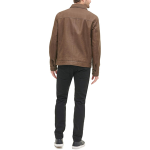 OEM Factory Custom <b>Leather</b> <b>Jacket</b> <b>Men</b> 2026 Classic Biker Durable Genuine <b>Leather</b> Outerwear Fashion <b>jacket</b> for <b>men</b> - Product Image 3