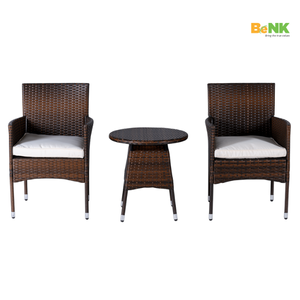 Juego de mimbre de ratán PE clásico superventas BeNK 2024 estilo moderno 3 uds muebles de exterior para sala de estar Exterior patio Hotel - Product Image 3