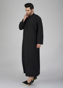 <b>Men</b> Juba Long Modest Robe Traditional Islamic Muslim Clothing Comfortable Loose Fit Breathable Material - Product Image 1