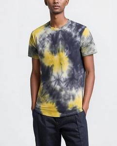 Hip Hop Tie Dyed Printed Trendy Hipster Style with Curve Hem Casual Streetwear Summer Tee 100% Cotton 180 GSM <b>Men's</b> T-Shirt - Product Image 6