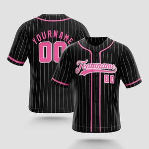 Maillot de baseball authentique noir-ancien or à fines rayures (noir-ancien or) personnalisé pour l'industrie du sportswear du Pakistan - Product Image 5