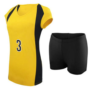 Ensemble d'uniformes de volley-ball personnalisés sublimés, maillot sans manches et short respirant à séchage rapide, tenue d'équipe, vente en gros OEM - Product Image 3