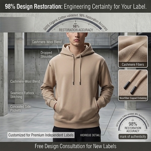 Sudadera con Capucha de Corte Holgado Premium - 98% de Precisión en la Restauración del Diseño para Diseñadores, Sudadera de Algodón Orgánico de 500 g/m² - Product Image 1