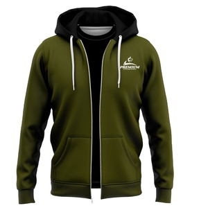 เสื้อฮู้ดซิปคุณภาพดี แขนยาว แห้งเร็ว สำหรับผู้ชายและผู้หญิง ราคาขายส่ง - Product Image 1