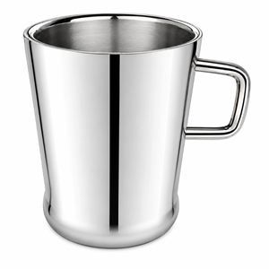 Laser Engraved Stainless Steel <b>Mug</b> <b>Double</b> <b>Wall</b> Insulated Coffee Cup Custom Floral Design Mirror Polished Metal Drinking Tumbler - Product Image 3