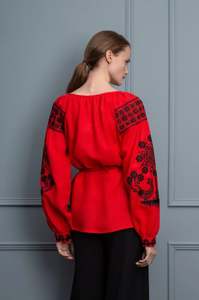 เดรสสั้นผู้หญิงปี 2026 ดีไซน์หรูหรา แขนยาว สไตล์ยูเครน ผู้ผลิตเสื้อผ้า รับออกแบบชุดเดรสตามสั่งสำหรับผู้หญิง - Product Image 5