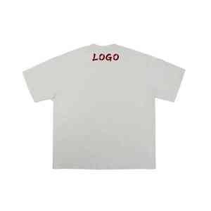 เสื้อยืดคอกลมแขนสั้นผู้ชายผ้าฝ้ายพิมพ์โลโก้ตามสั่ง OEM ทรงปกติ สวมใส่สบาย ผ้าเจอร์ซีย์ - Product Image 2
