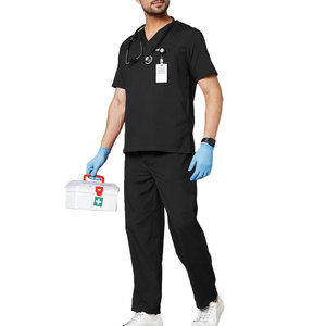 Uniforme d'hôpital classique avec tissu résistant et coupe confortable pour le personnel de santé - Product Image 1