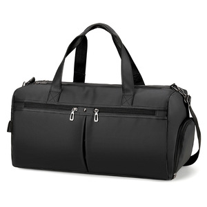 Custom Luxury Organizer PU Leather Unisex Men Large Capacity Waterproof Fashionable Simple Fitness Gym Duffle Duffel Travel <b>Bag</b> - Product Image 2