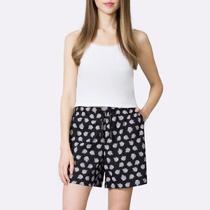 Womens Casual Shorts Mid Waist Soft Fabric Breathable Anti-Wrinkle Loose Fit 220g Fabric Quick Dry Lightweight Comfort Zabex - Product Image 4
