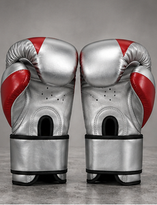 Gants de boxe en cuir PU avec logo personnalisé, gants d'entraînement et de sparring respirants, séchage rapide, ajustables, gants d'entraînement MMA haut de gamme pour adultes - Product Image 3