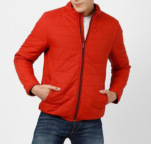 2026 Men Puffer <b>Jacket</b> winter style padding <b>quilted</b> <b>pattern</b> full zip closure high collar comfortable fit perfect for streetwear - Product Image 4