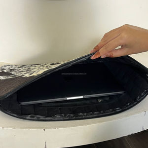 2026 New Cowhide Multi-Function Zipper <b>Laptop</b> Sleeve Premium Genuine Leather Customizable 15.6 Inch <b>Laptop</b> <b>Bag</b> & Protective Case - Product Image 6