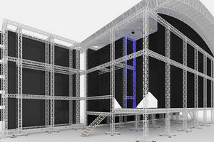 Estructura de Escenario Portátil de Aluminio para Actuaciones de Orquestas Pequeñas y Alquiler de Eventos, Sistema de Soporte Resistente para Iluminación y Audio - Product Image 5