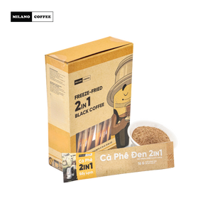 กาแฟโรบัสต้าเวียดนามแบบฟรีซดราย 2in1 กาแฟสำเร็จรูป รับผลิตแบบ OEM แบรนด์ส่วนตัว ขายส่ง กาแฟมิลาน ฟูลซิตี้+ รสขม - Product Image 1