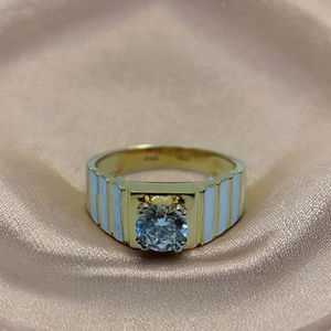 Elegant 22K Gold Diamond <b>Ring</b> with Classic Wide Band Design Stylish Designer Finger <b>Ring</b> <b>for</b> <b>Men</b> Luxury Jewellery <b>for</b> Daily Wear - Product Image 4