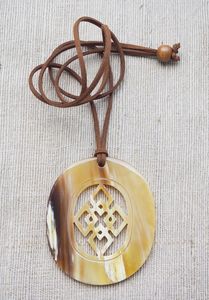 Collar de Cuerno Hecho a Mano de Primera Calidad para Mujer con Cadena de Eslabones, Colgante de Cuerno de Búfalo Natural, Joyería Étnica de Moda - Product Image 5