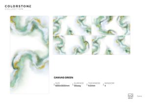 Carrelage en porcelaine brillant effet miroir design 600x1200mm 60x120cm 24x48 pouces Grand format Surface intérieure haut de gamme - Product Image 2