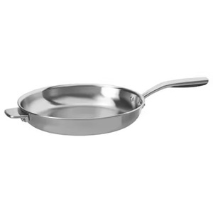 Premium Classic Riveted Stainless Steel <b>Frying</b> <b>Pan</b> Mirror Polish Cooking <b>Pan</b> For Restaurant Hotel And Residential Kitchen Use - Product Image 4