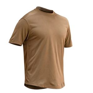 เสื้อยืดแขนสั้นสีน้ำตาลสำหรับผู้ชาย แห้งเร็ว ผลิตจากโพลีเอสเตอร์ เหมาะสำหรับกิจกรรมกลางแจ้ง - Product Image 1